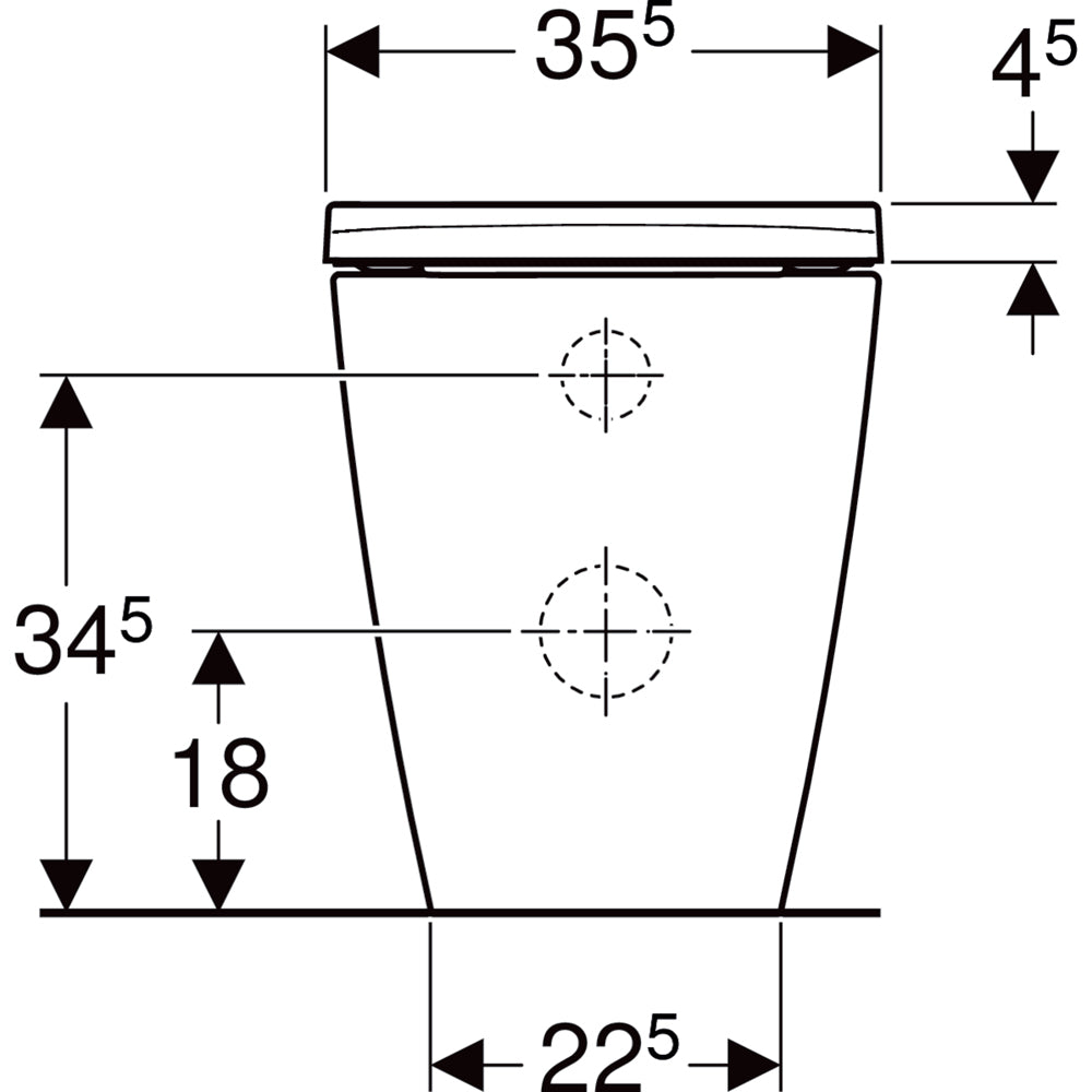 VASO FILO PARETE RIMFREE "SMYLE" CON SEDILE - img 5