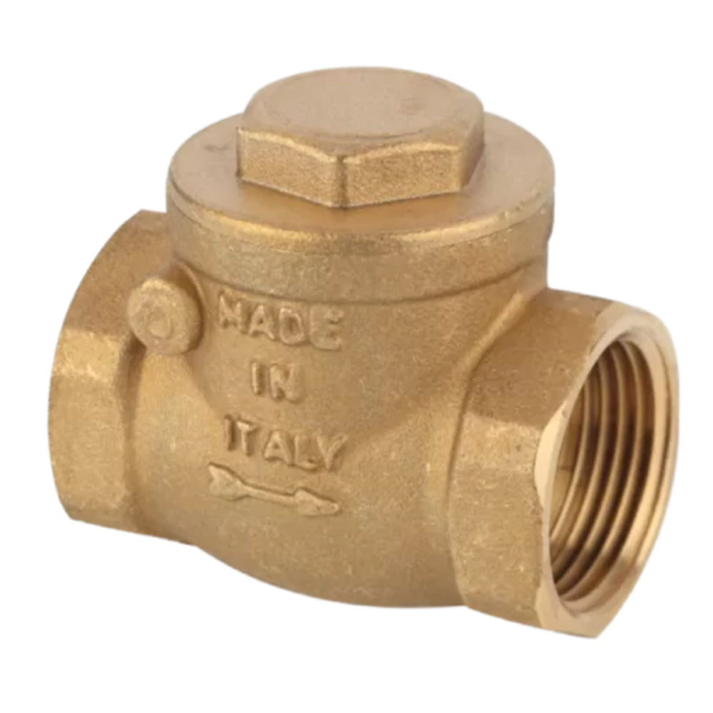 VALVOLA A CLAPET "FULL" FEMMINA/FEMMINA CON OTTURATORE IN OTTONE E GUARNZIONE - img 3
