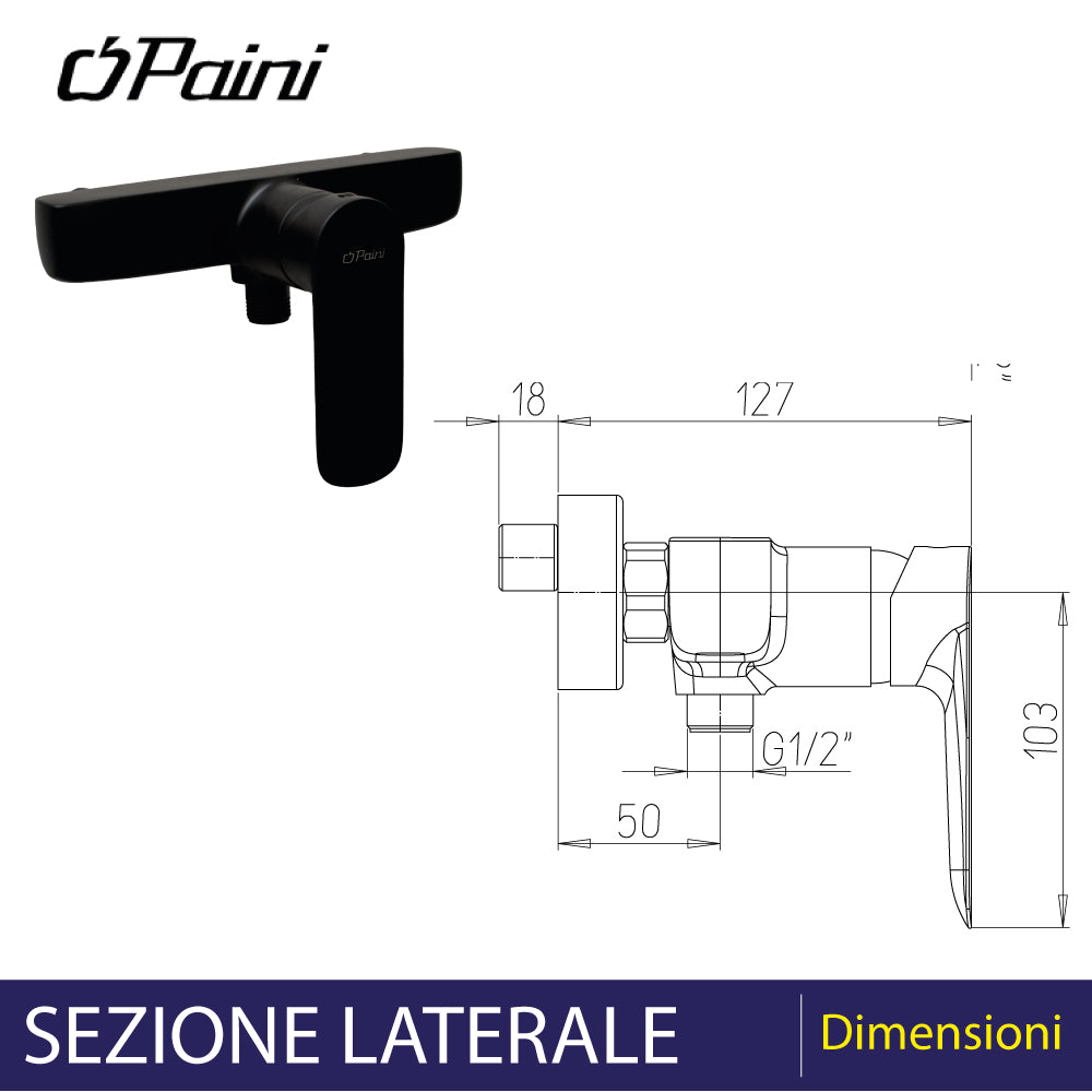 MISCELATORE DOCCIA ESTERNO "NOVE" - img 3