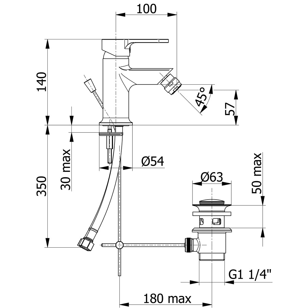 MISCELATORE BIDET "PRIUS" - img 3
