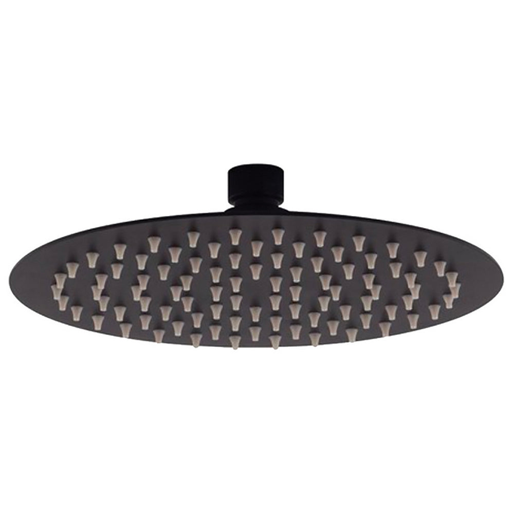 SOFFIONE DOCCIA TONDO "SLIM" NERO OPACO - img 6