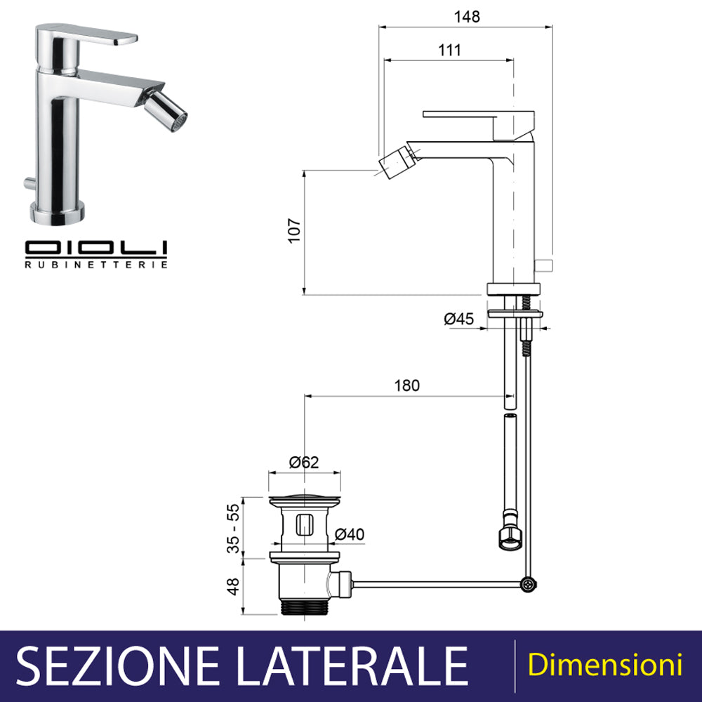MISCELATORE BIDET NEW DETROIT - img 3
