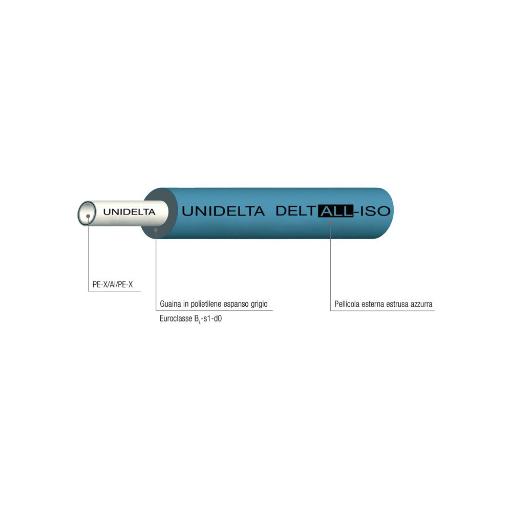 TUBO MULTISTRATO RIVESTITO AZZURRO PER ACQUA "FLEX ALL" UNIDELTA - img 4