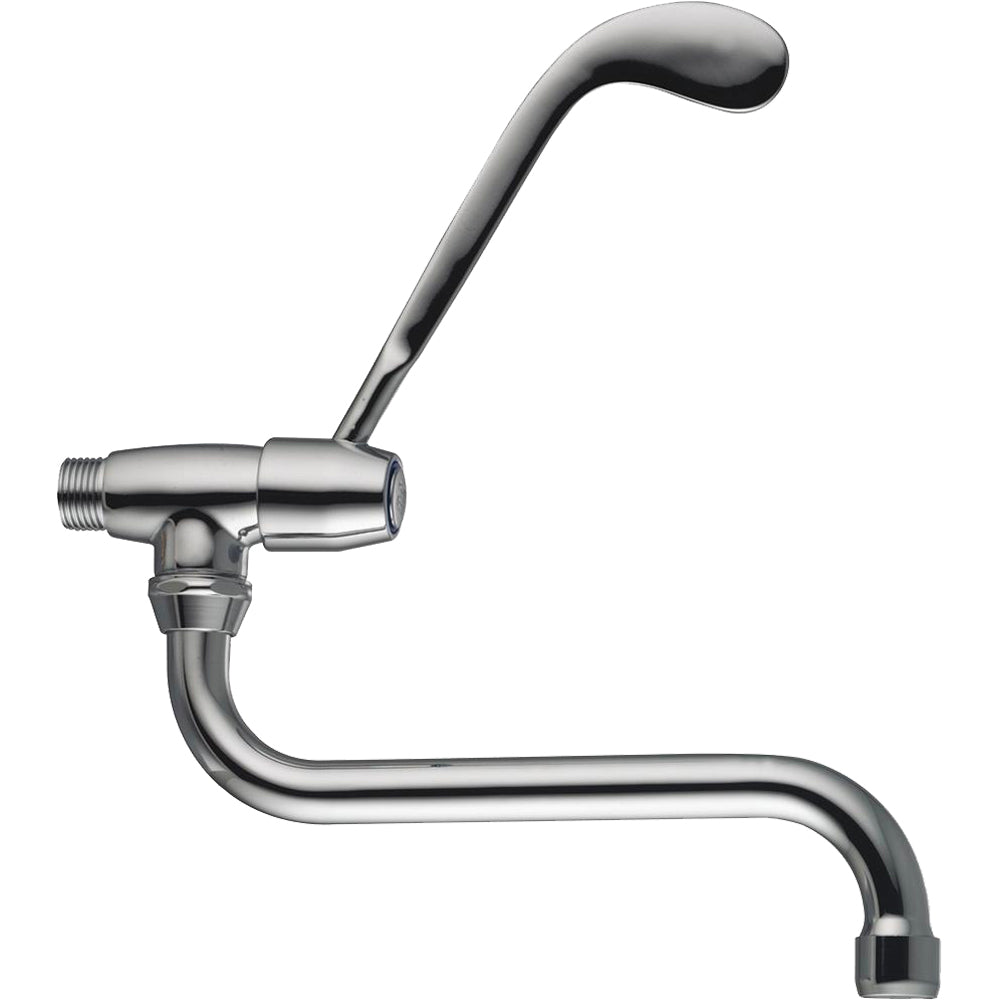 RUBINETTO SNODO A PARETE CON LEVA CLINICA - img 2