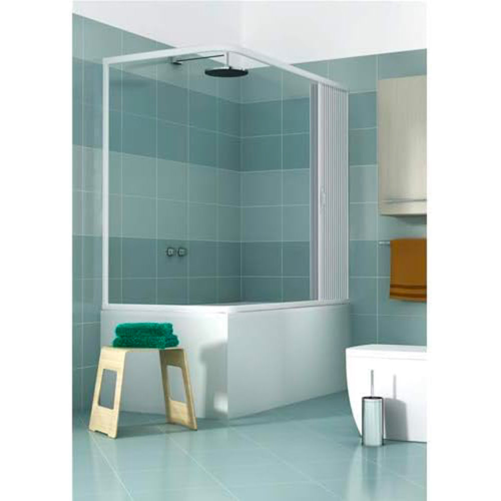 BOX SOPRAVASCA A 2 LATI H.150 A SOFFIETTO IN PVC - img 3