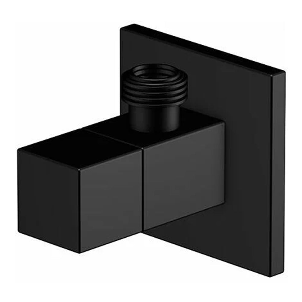 COPPIA DI RUBINETTI SOTTOLAVABO QUADRATI NERO OPACO - img 3