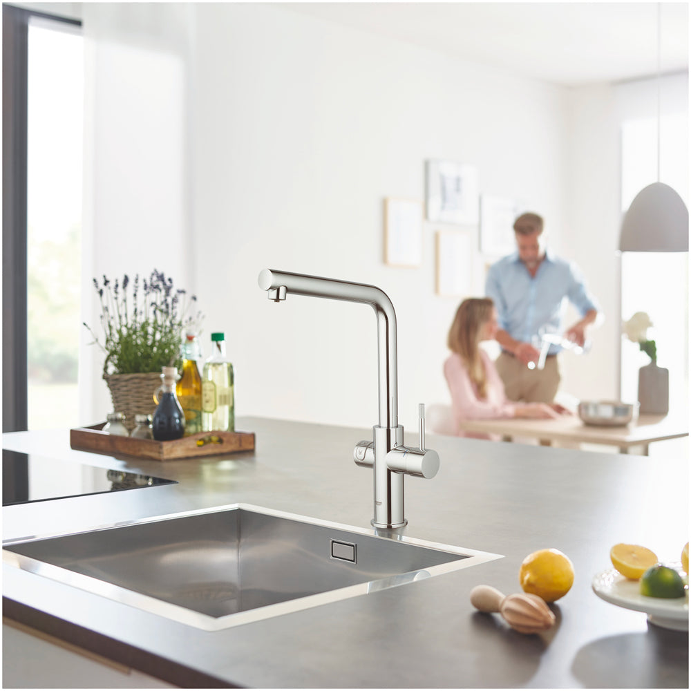 MISCELATORE CON SISTEMA DI FILTRAZIONE CANNA A L GROHE BLUE HOME STARTER KIT - img 4