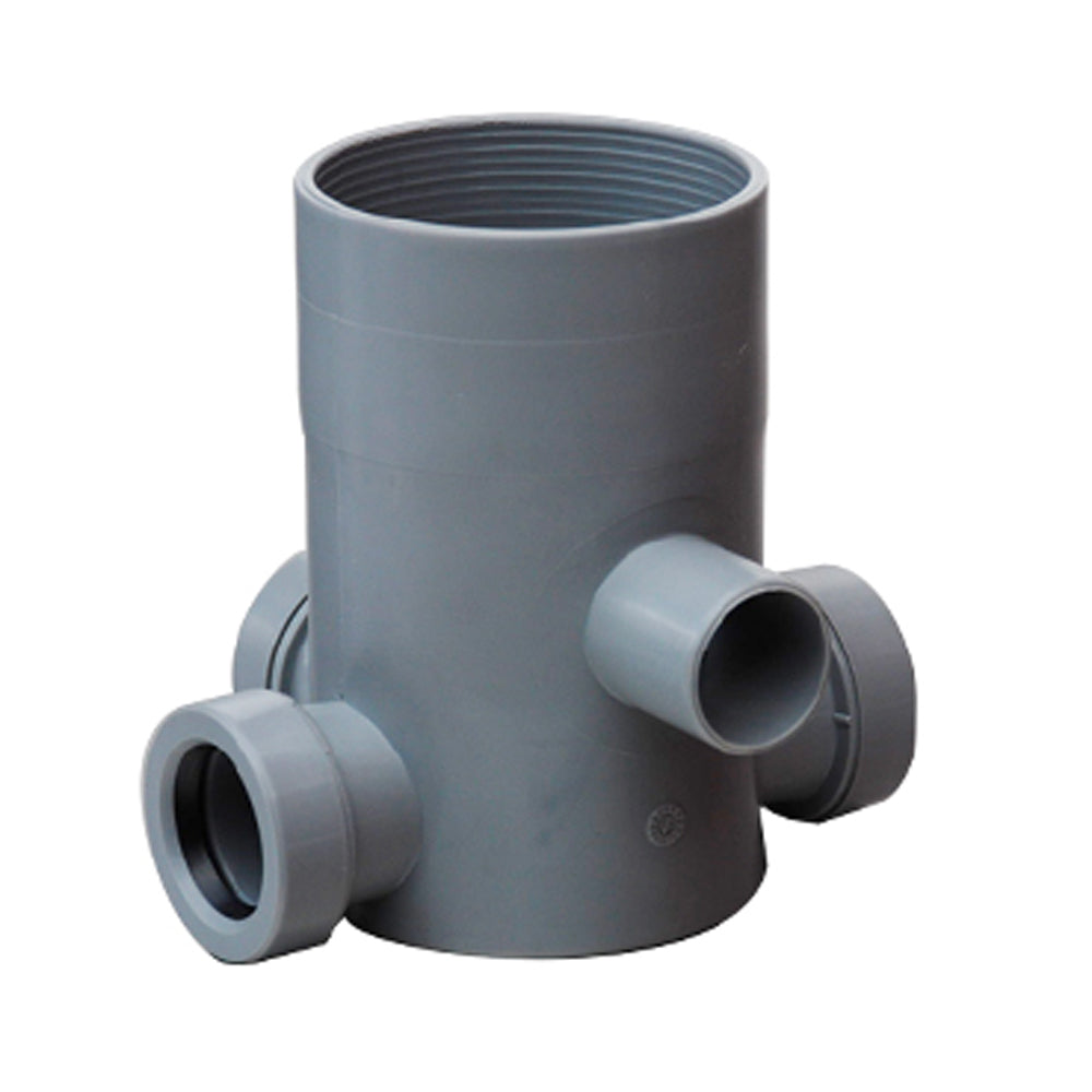 POZZETTO WC ALTO H.170 A INNESTO Ø100 IN PP GRIGIO - img 2