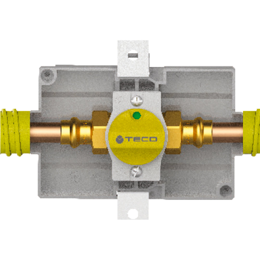RUBINETTO DI INTERCETTAZIONE GAS DA INCASSO DIRITTO K2.0 TECO - img 3