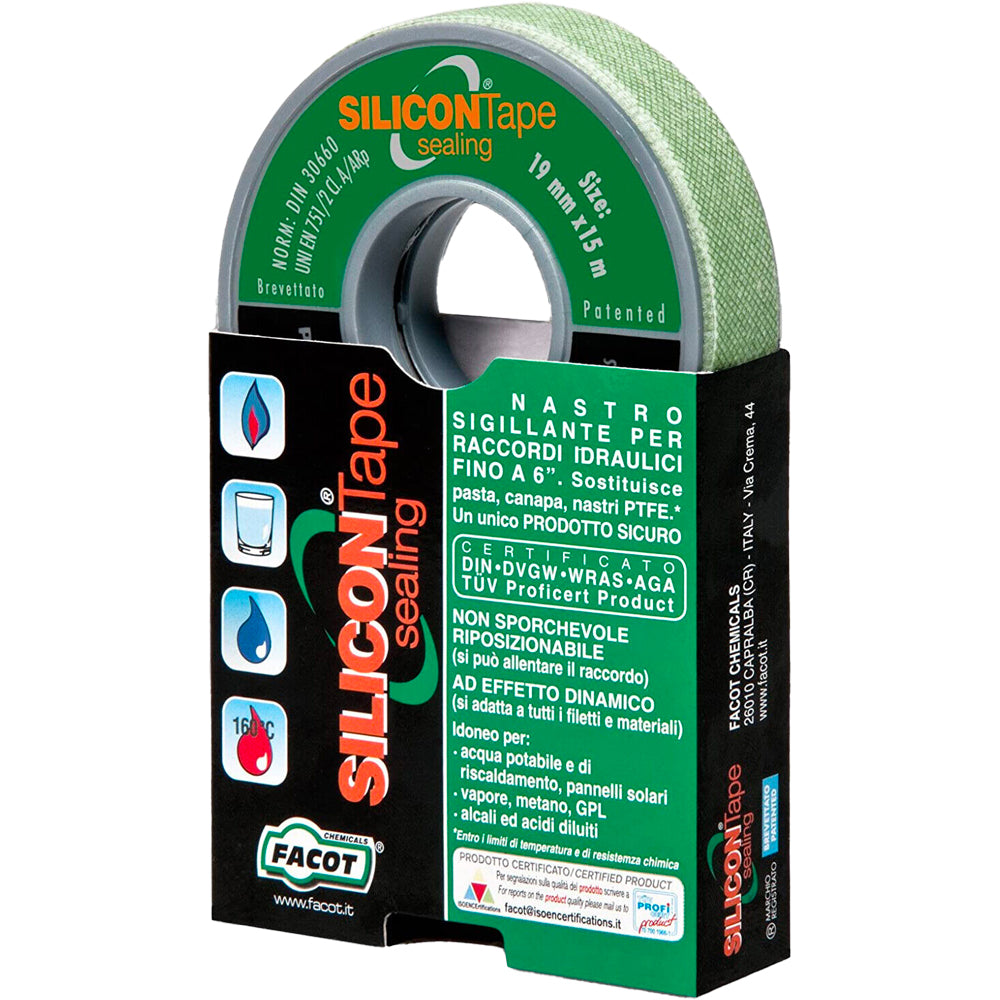 NASTRO SIGILLANTE TEFLON UNIVERSALE "SILICON TAPE" PER RACCORDI IDRAULICI - img 2