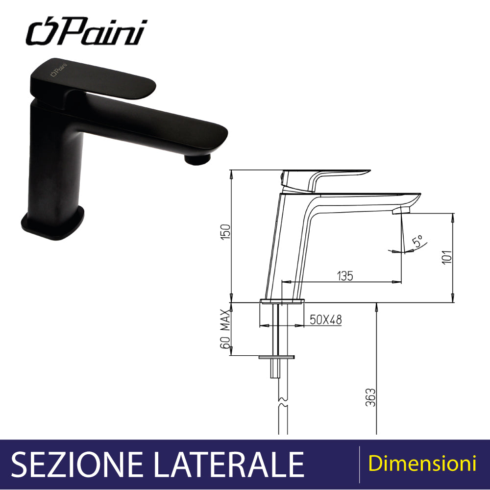 MISCELATORE LAVABO MEDIO "NOVE" - img 3