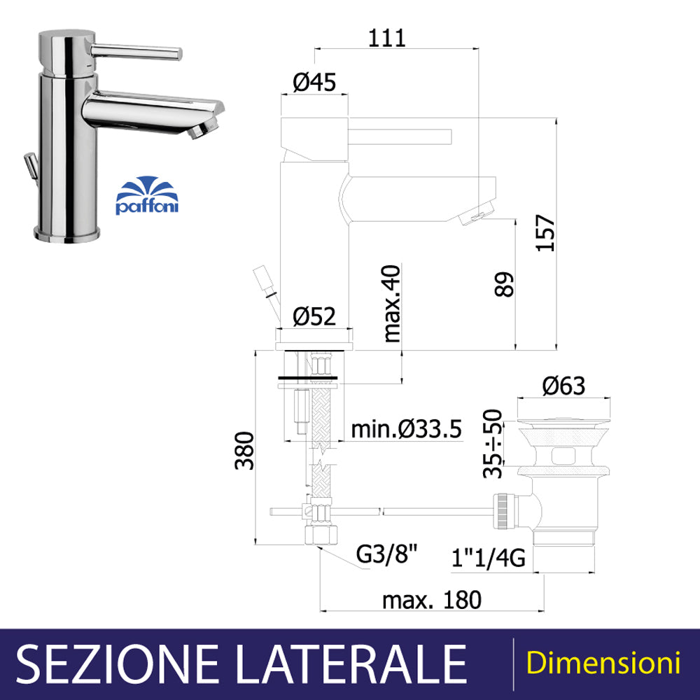 MISCELATORE LAVABO "STICK" - img 3