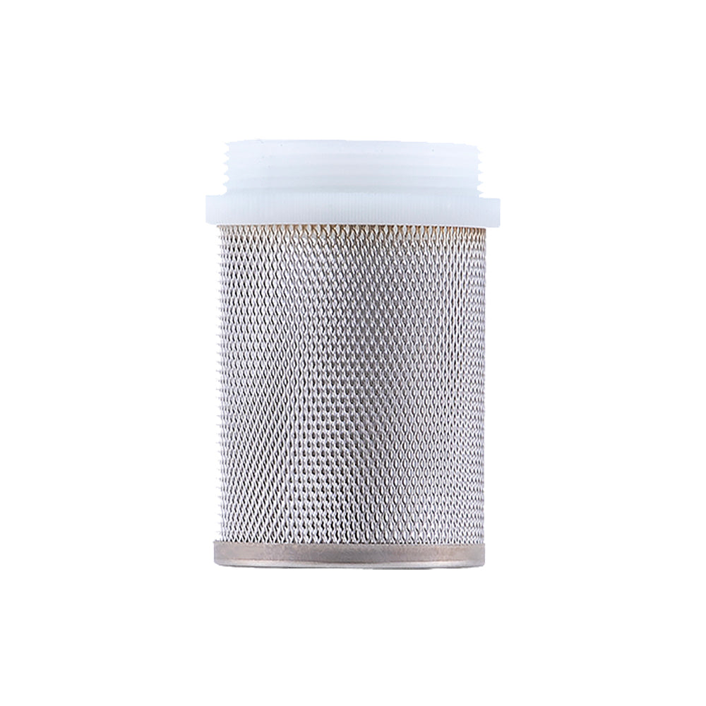 FILTRO IN ACCIAIO INOX CON RACCORDO MASCHIO IN NYLON PER VALVOLA DI RITEGNO - img 2