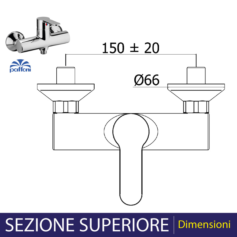 MISCELATORE DOCCIA ESTERNO "BLU" - img 4