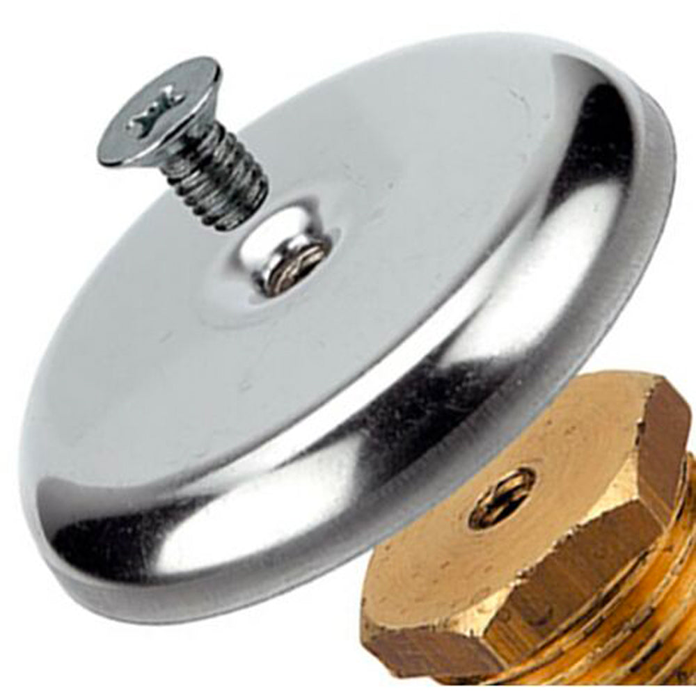 TAPPO MASCHIO IN OTTONE CON ROSONE INOX - img 4