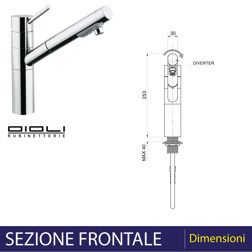 MISCELATORE LAVELLO CON DOCCIA ESTRAIBILE MICRO - img 4