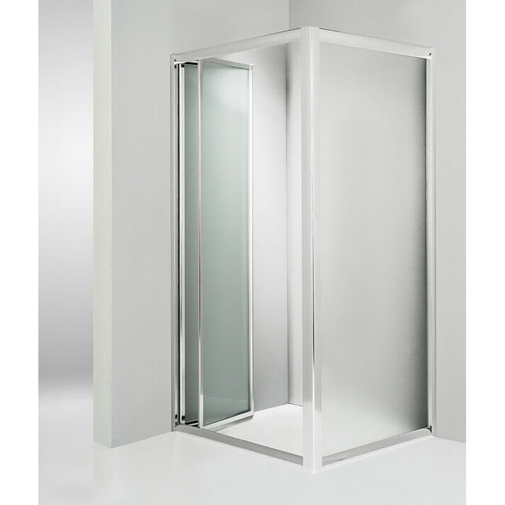 PORTA A SOFFIETTO "SMERALDA"' TRASPARENTE 3MM PROFILO CROMO - img 4
