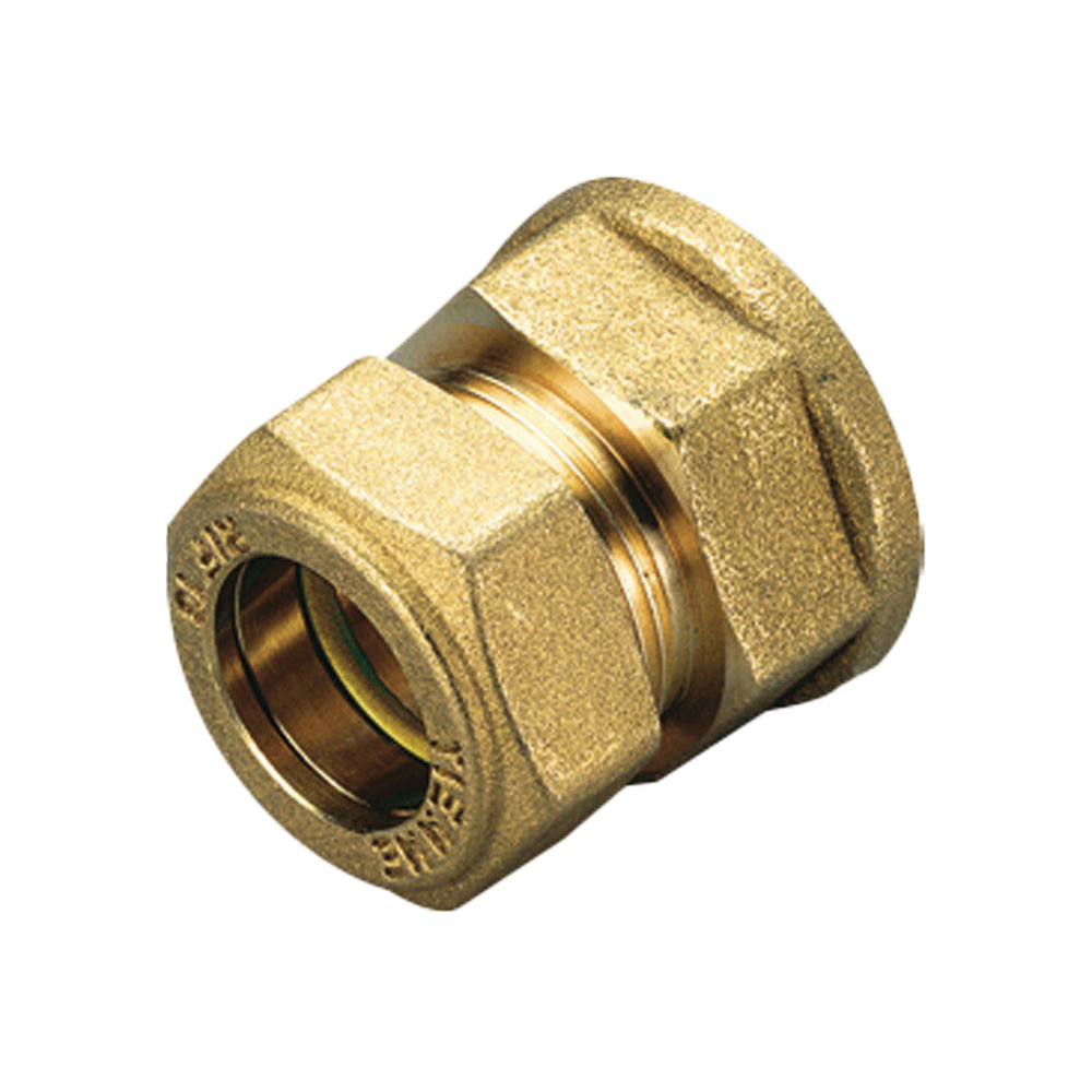 RACCORDO DIRITTO FEMMINA A COMPRESSIONE CON O-RING GIALLO PER GAS TIEMME - img 3