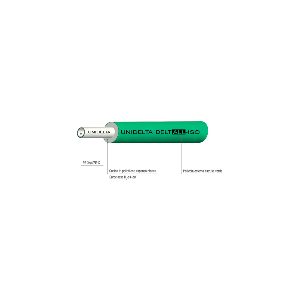 TUBO MULTISTRATO PE-RT/AL/PE-RT RIVESTITO VERDE PER CONDIZIONAMENTO "FLEX ALL" - img 4