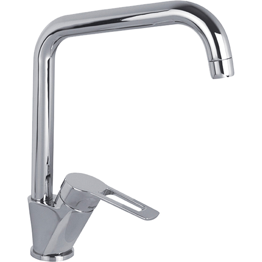 MISCELATORE LAVELLO "SERIE 4" CANNA GIREVOLE CON LEVA APERTA - img 2