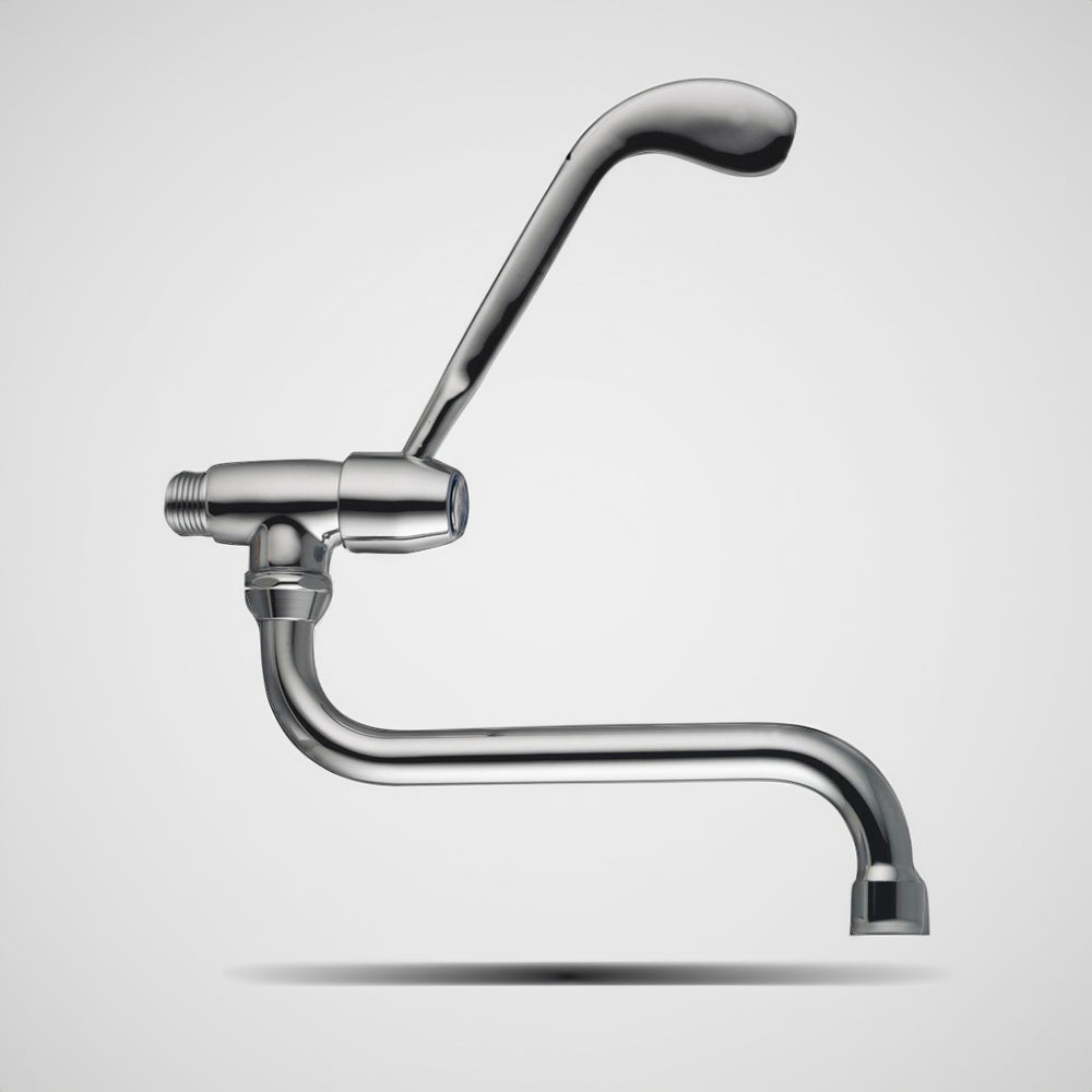 RUBINETTO SNODO A PARETE CON LEVA CLINICA - img 3