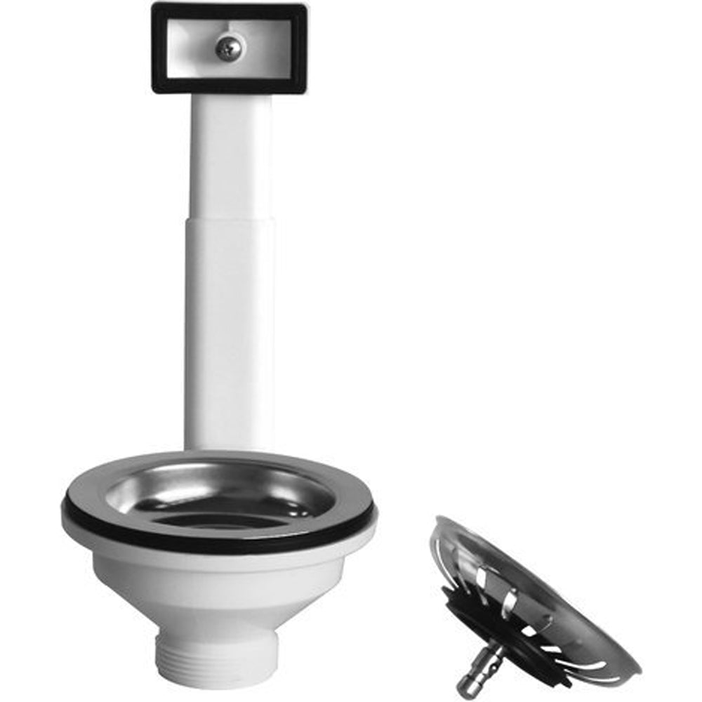 PILETTONE A CANESTRO CLICK-CLACK PER LAVELLO CUCINA CON FORO Ø 90 CTP - img 3