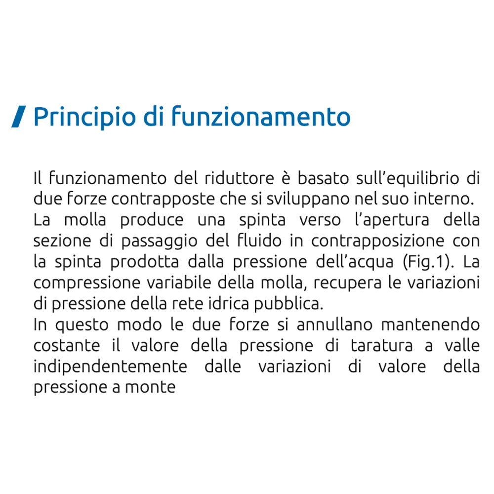 RIDUTTORE DI PRESSIONE ACQUA A PISTONE CON ATTACCHI BOCCHETTONE FF - img 3