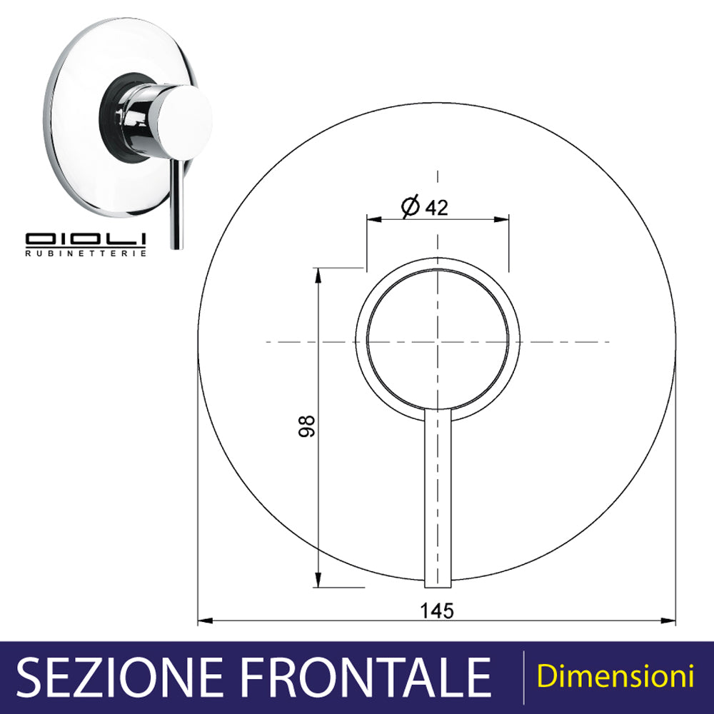 MISCELATORE DOCCIA INCASSO MICRO - img 4