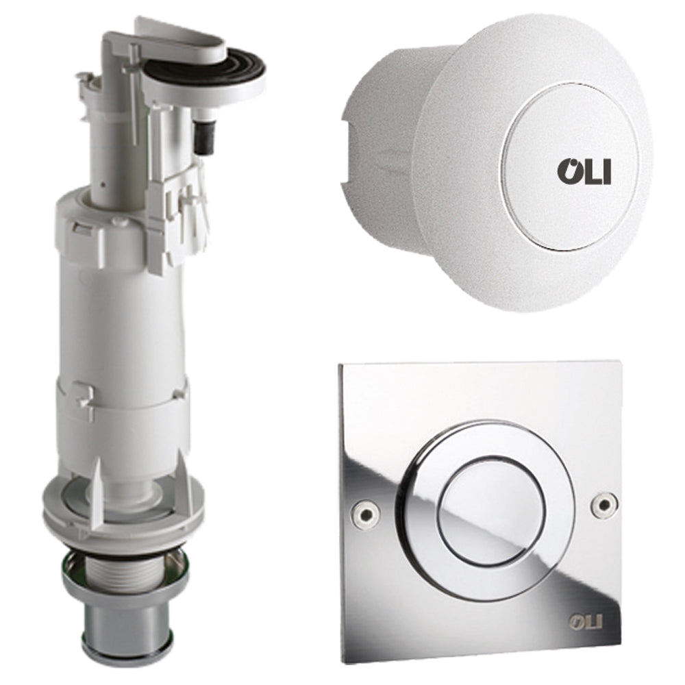 VALVOLA DI SCARICO PNEUMATICA "OLI DELUXE" PER CASSETTA ALTA IN CERAMICA - img 2