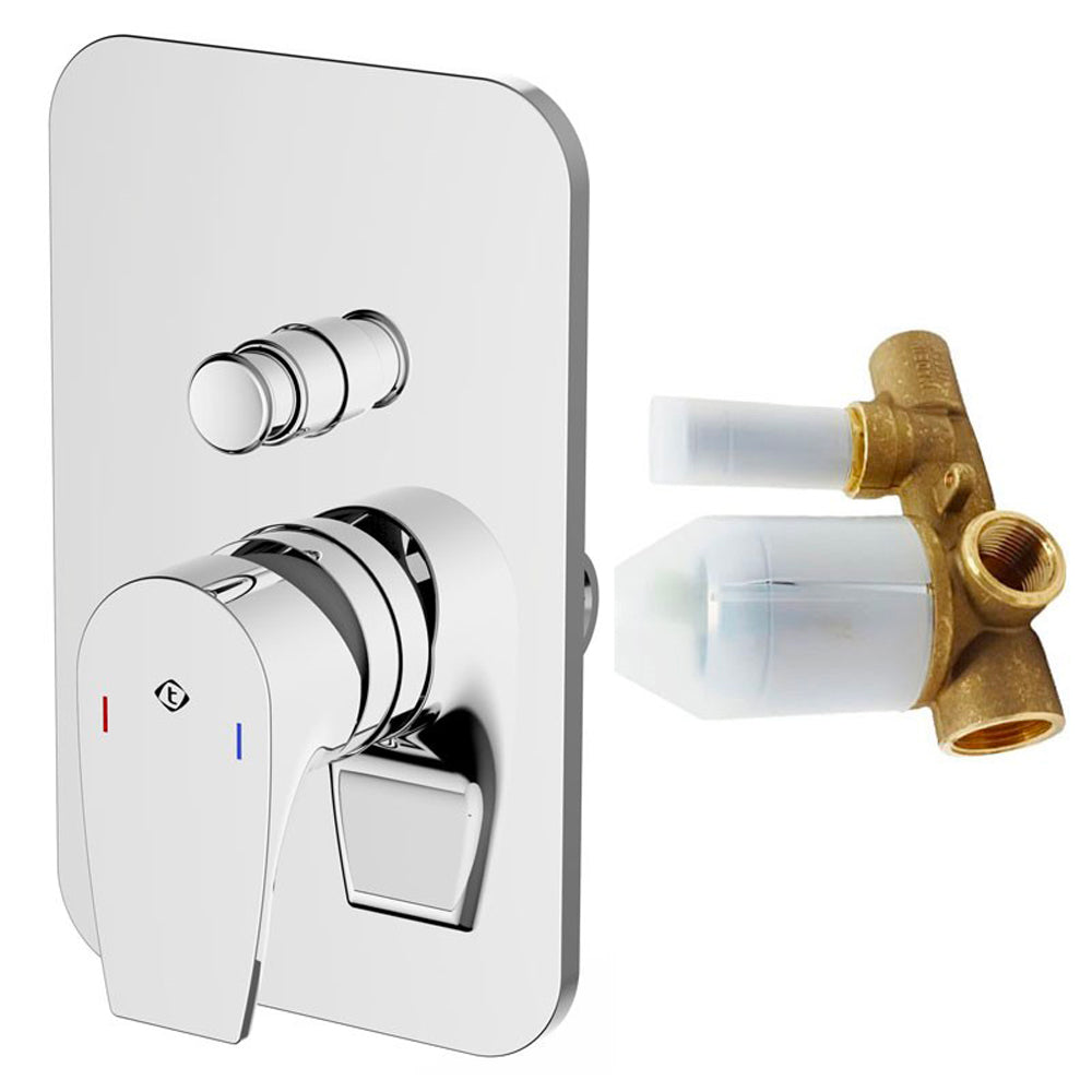 MISCELATORE DOCCIA INCASSO CON DEVIATORE BING - img 2
