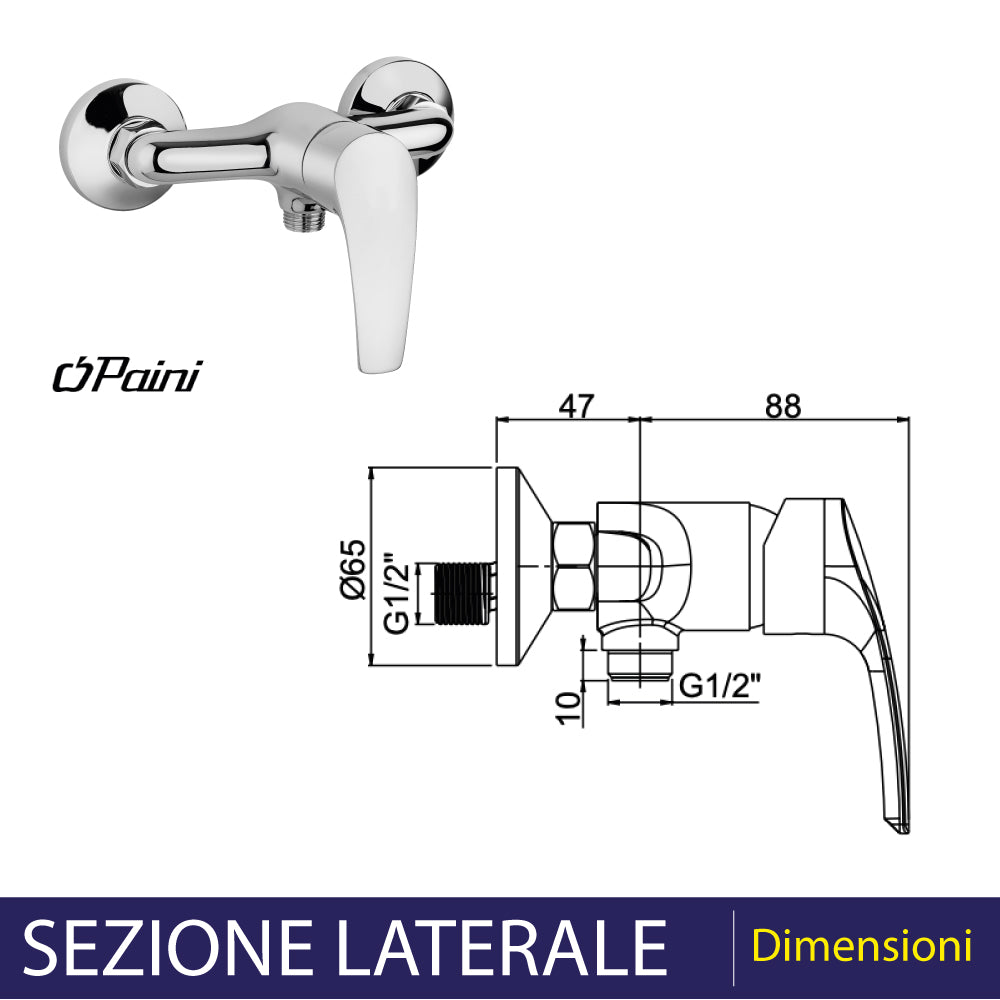 MISCELATORE ESTERNO DOCCIA "NEW BERRY" - img 4
