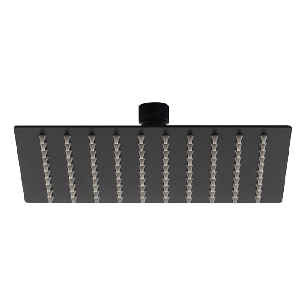 SOFFIONE DOCCIA QUADRATO "SLIM" NERO OPACO - img 3