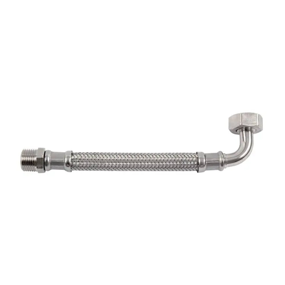 FLESSIBILE IN ACCIAIO INOX M1/2" x CURVA F1/2" - img 3