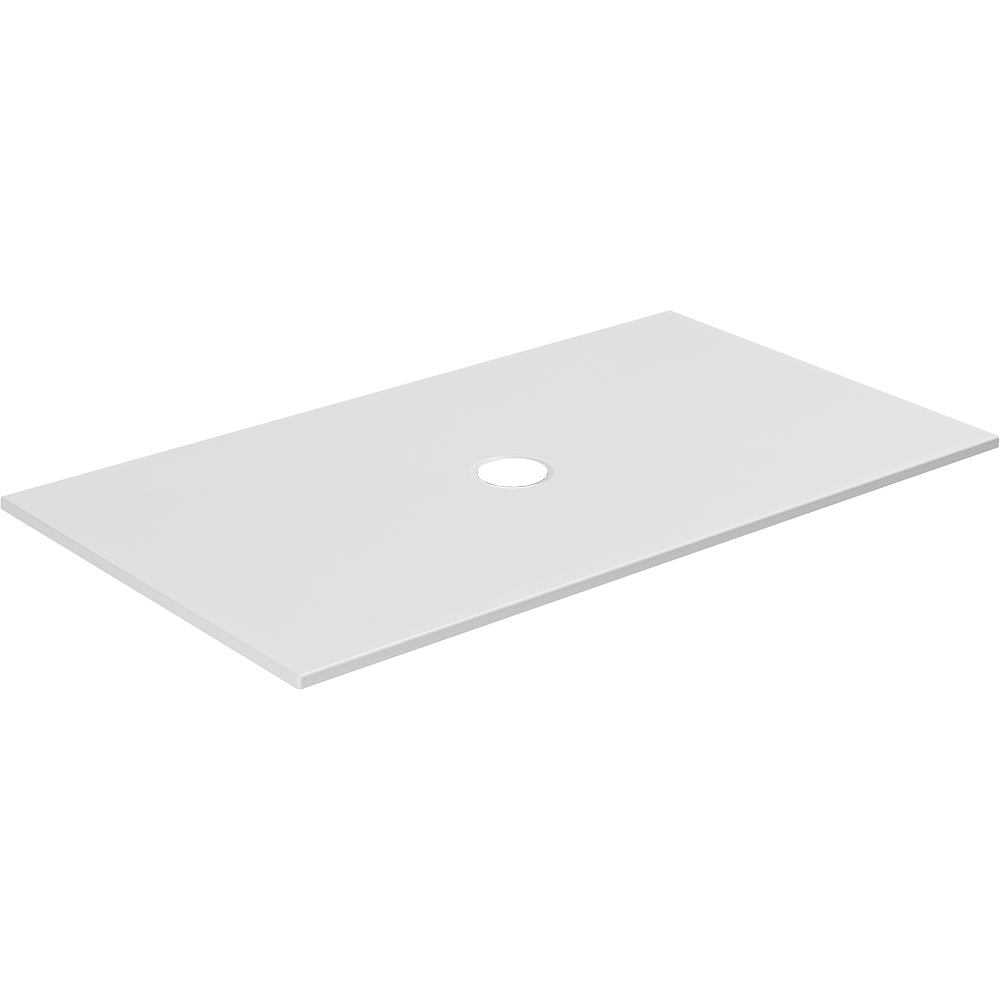 PIATTO DOCCIA RETTANGOLARE IN CERAMICA "SOLODUE" BIANCO COTONE - img 2