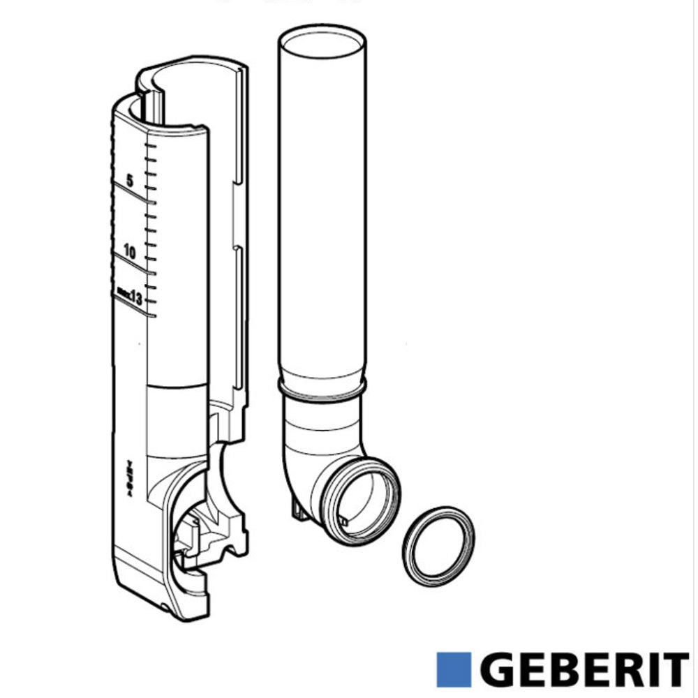 TUBO DI RISCIACQUO PER CASSETTE DI SCARICO "SIGMA8" GEBERIT - img 5