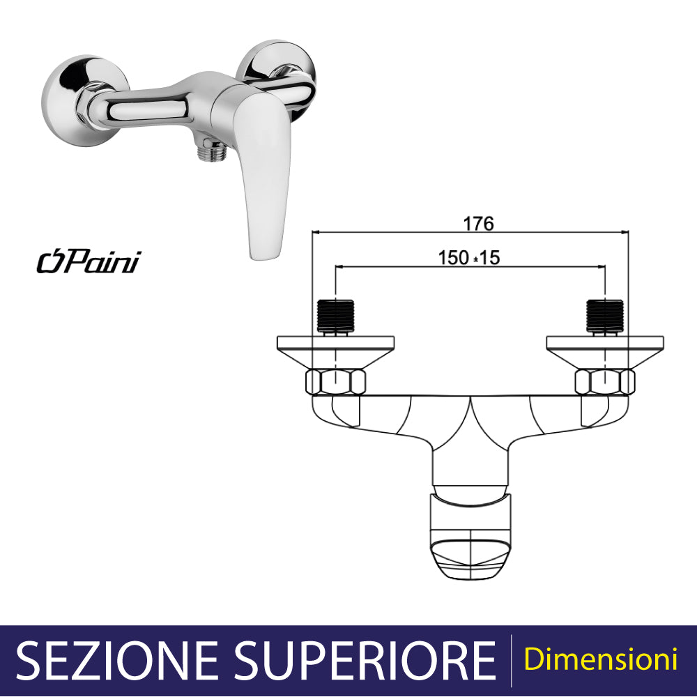 MISCELATORE ESTERNO DOCCIA "NEW BERRY" - img 3