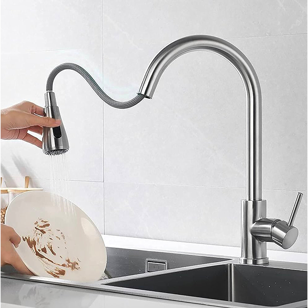 FLESSIBILE PER MISCELATORE CON DOCCETTA ESTRAIBILE IN OTTONE DOPPIA AGGRAFFATURA - img 5