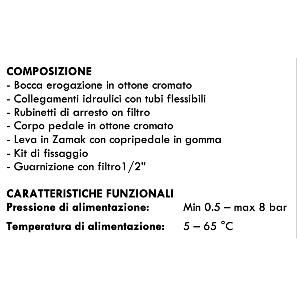 KIT COMPLETO MISCELATORE A PEDALE CON BOCCA DI EROGAZIONE MODELLO "K" - img 4