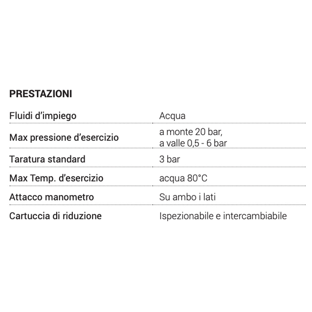 RIDUTTORE DI PRESSIONE ACQUA A MEMBRANA "SESIA" - img 4