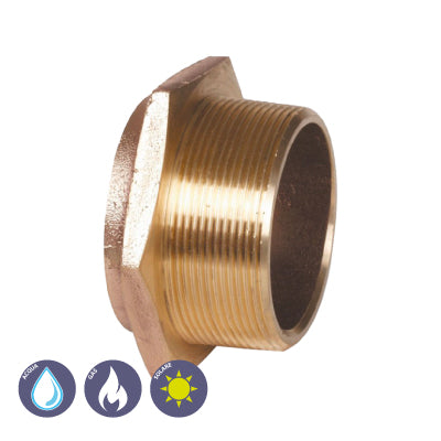 MANICOTTO FILETTATO MASCHIO IN BRONZO A SALDARE - img 2