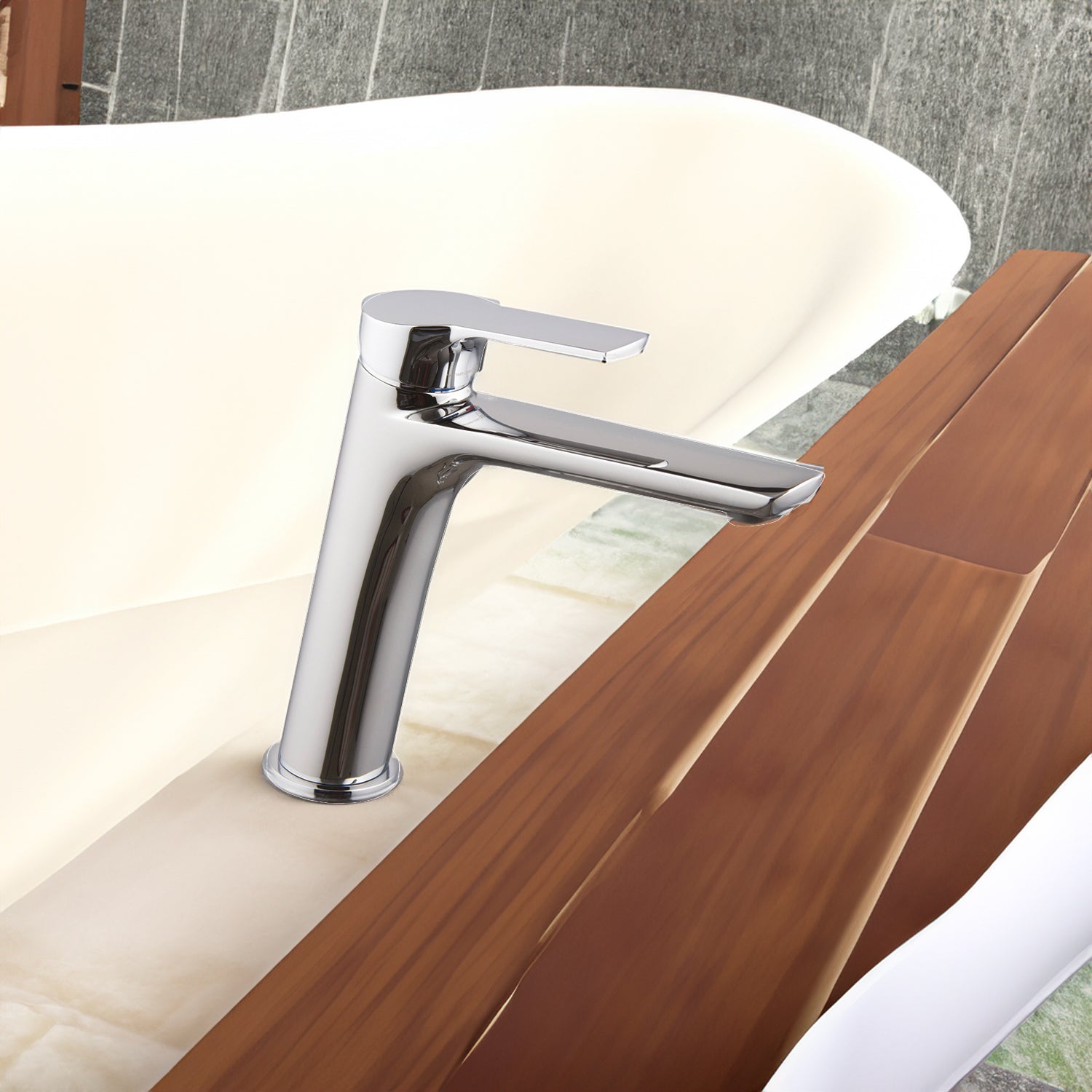 MISCELATORE LAVABO PROLUNGATO "SERIE 4" CON LEVA CHIUSA - img 3
