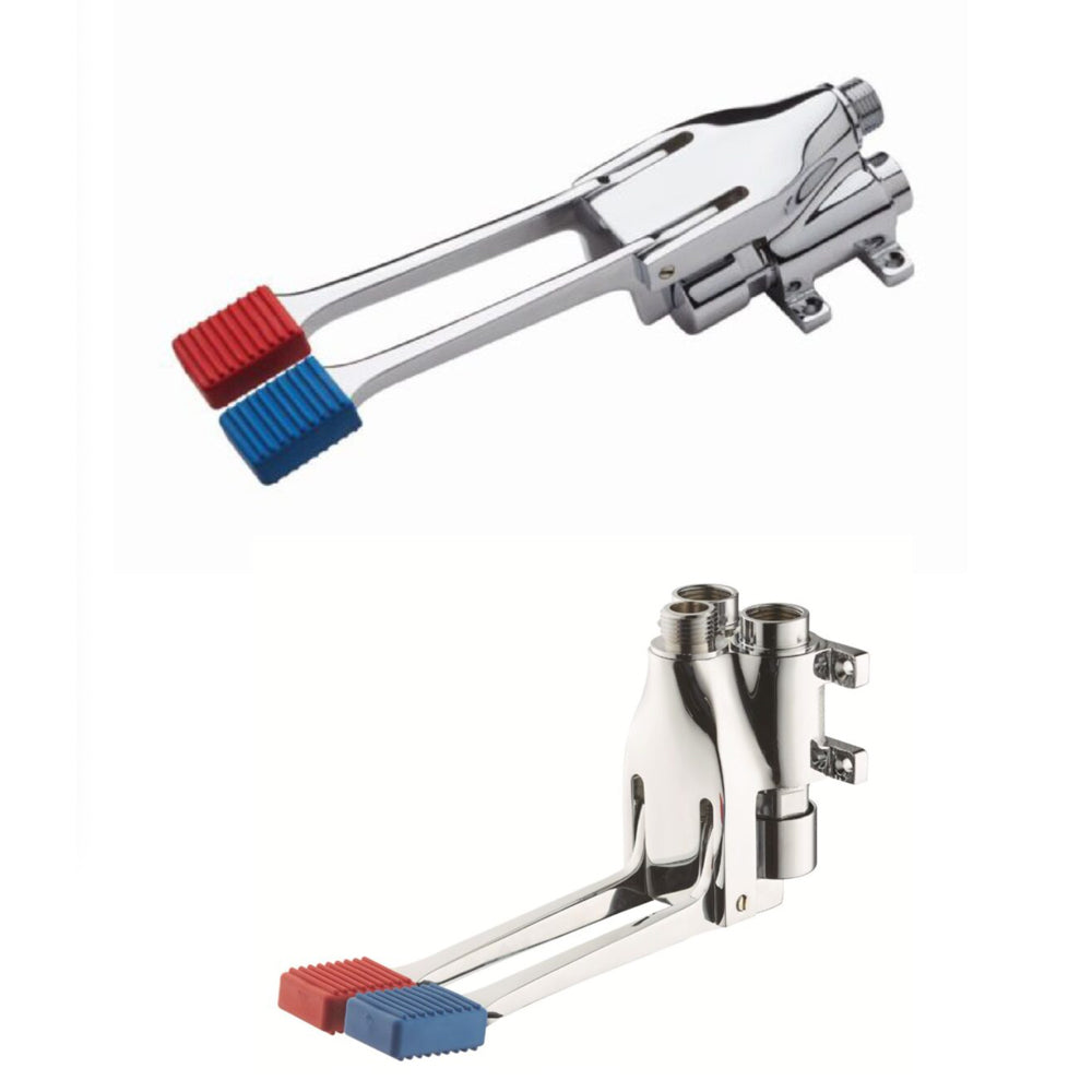 RUBINETTO MISCELATORE A PEDALE 2 VIE INSTALLAZIONE UNIVERSALE - img 3