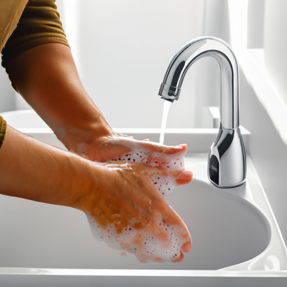 RUBINETTO ELETTRONICO LAVABO A FOTOCELLULA CON CANNA ALTA "BILLO" - img 4