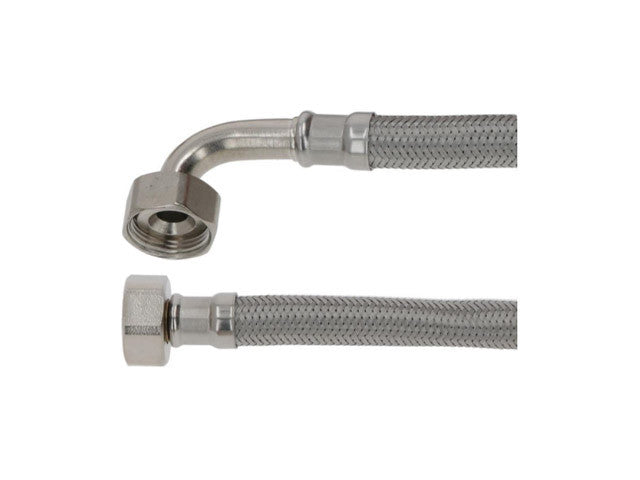 TUBO CARICO LAVATRICE FF 3/4" DN13 IN ACCIAIO INOX - img 2