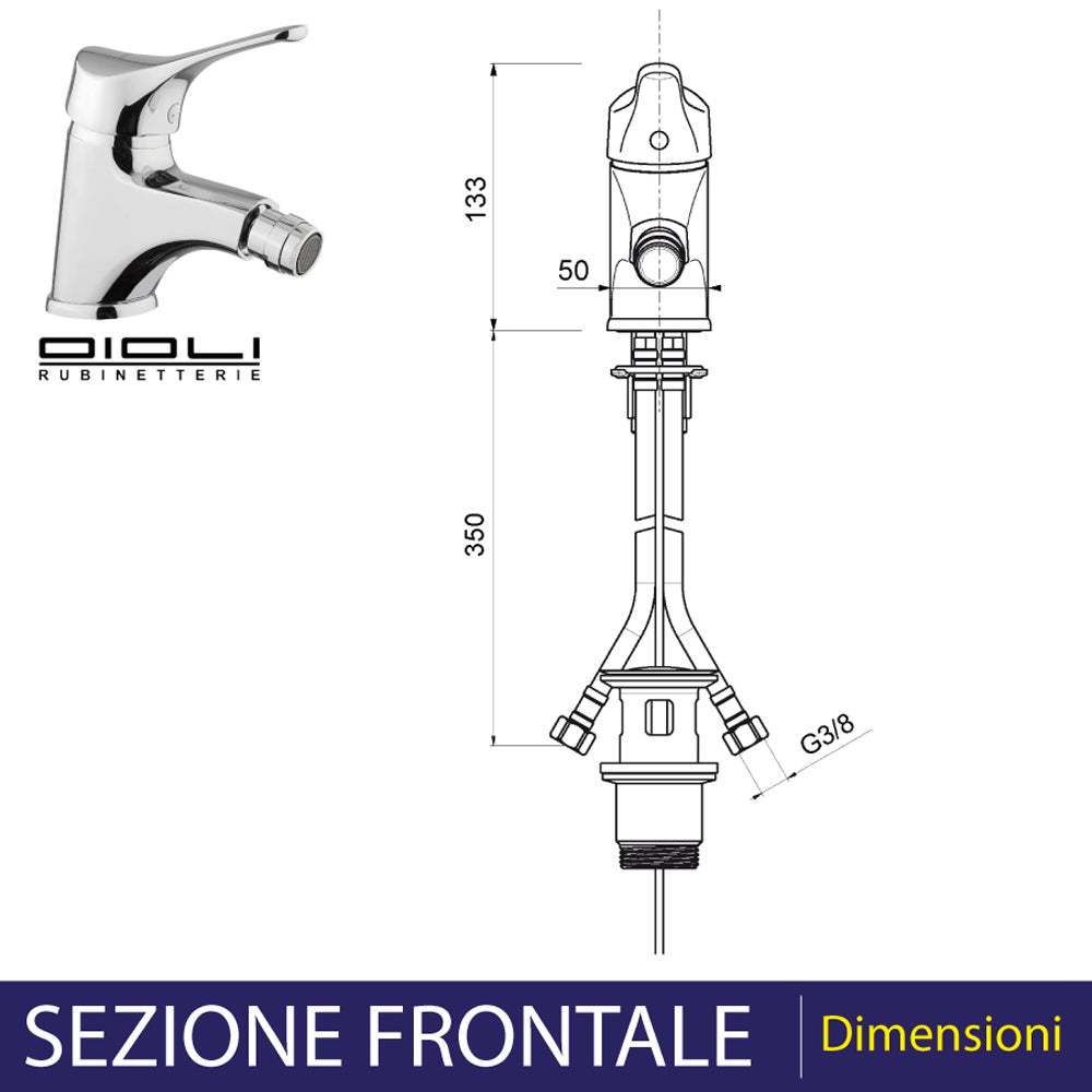 MISCELATORE BIDET KAPPA - img 3