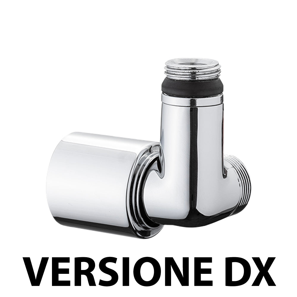 VALVOLA AD ANGOLO DX TERMOSTATICA ATTACCO RAME, MULTISTRATO E PE-X "DAFNE" CROMO - img 2