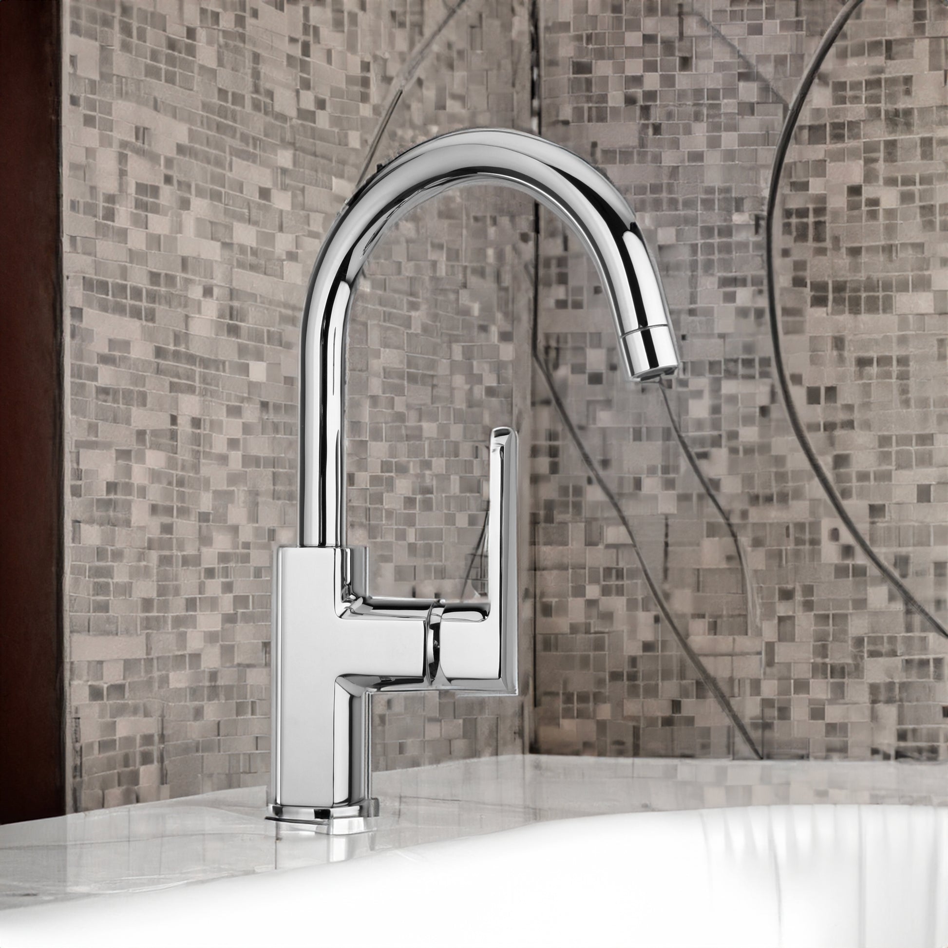MISCELATORE LAVABO "STILE" CON BOCCA ORIENTABILE - img 4
