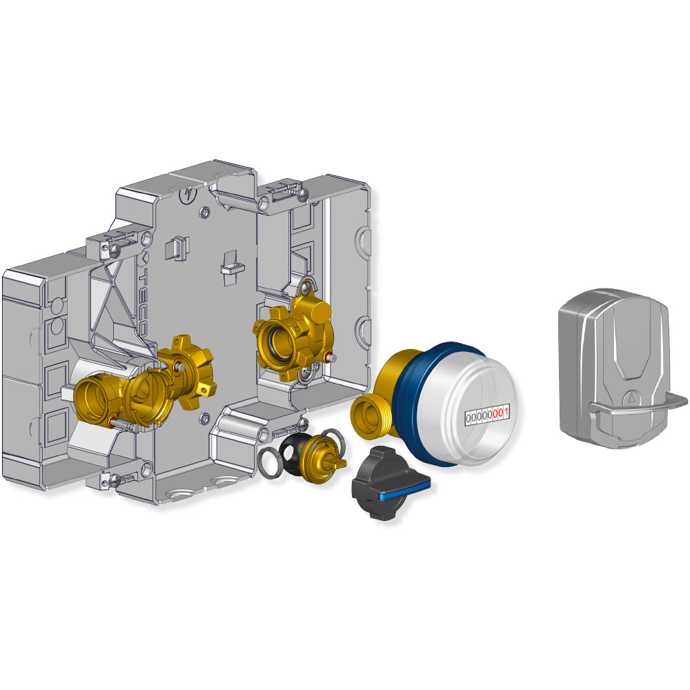 KIT CONTABILIZZAZIONE DA INCASSO CON CONTATORE PER ACQUA SANITARIA K4CC E-READY - img 4