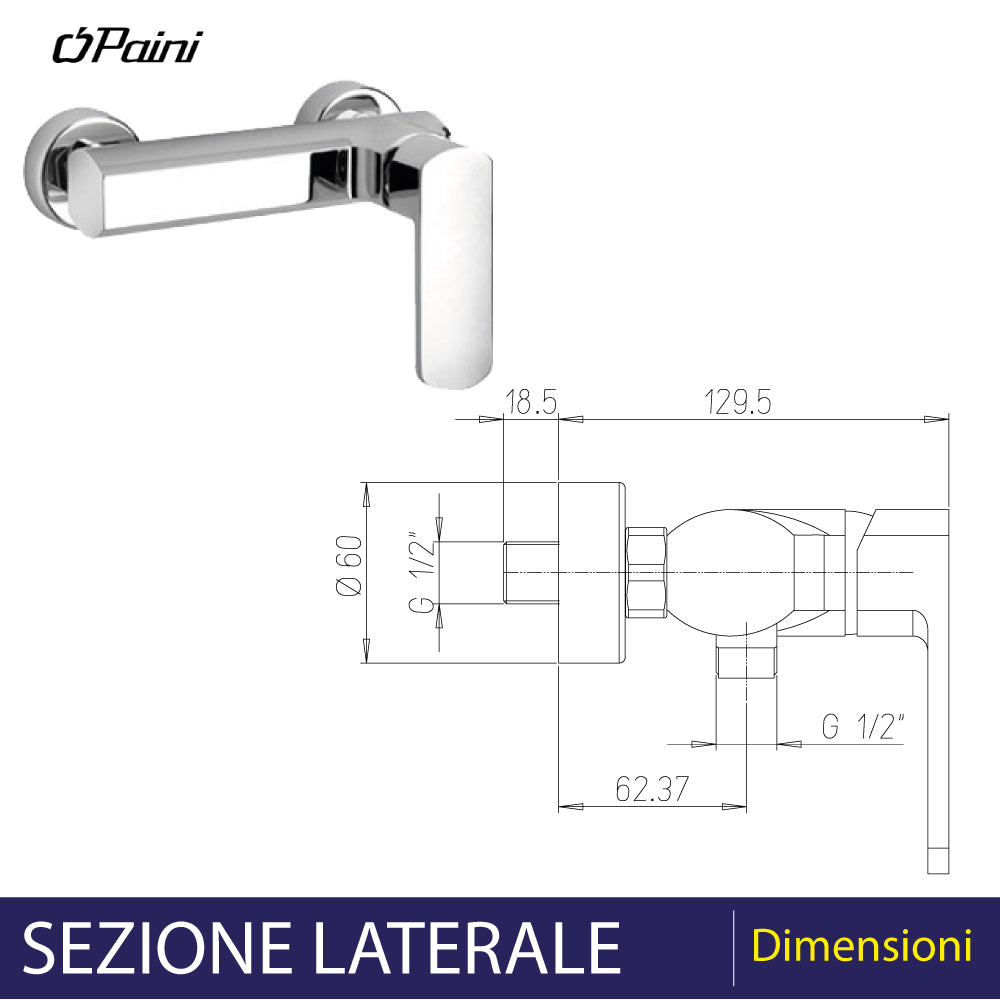 MISCELATORE DOCCIA ESTERNO "STILE" - img 3