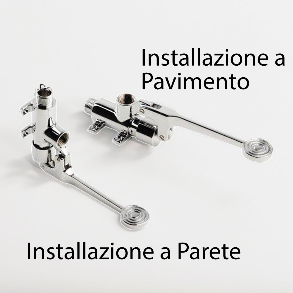RUBINETTO MONOACQUA TEMPORIZZATO A PEDALE INSTALLAZIONE UNIVERSALE - img 3